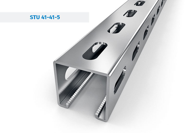 Steel Profiles and Mounting rails STU-41-41-5 