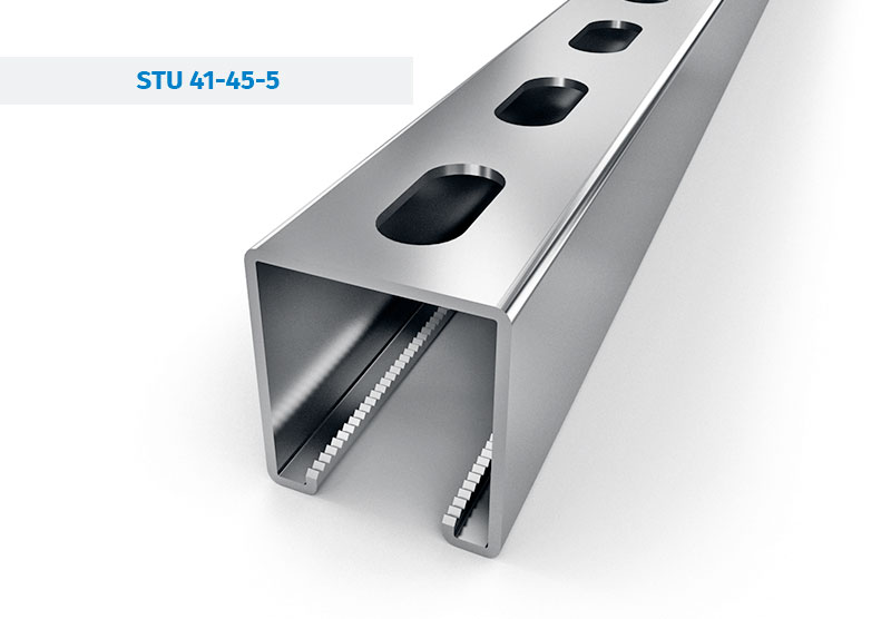 Steel Profiles and Mounting rails - STRUT Channels STU-41-45-5