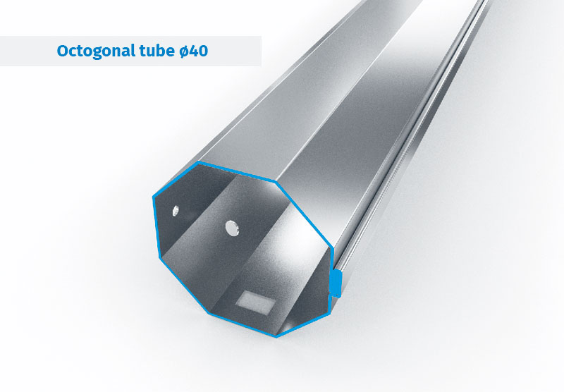steel octagonal roller tube 